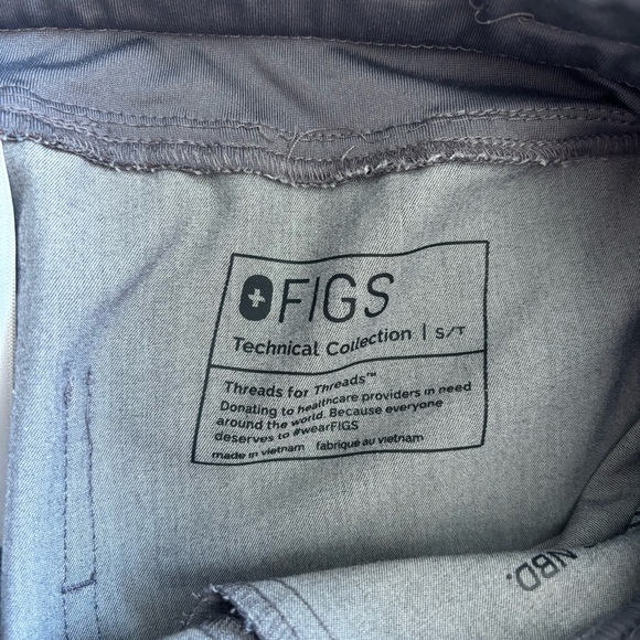 FIGS High Waisted Zamora Jogger Scrub Pants Graphite Small Tall S/T Nurse PA MD - Picture 5 of 6